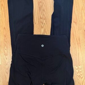 lululemon athletica Women's Black align high waisted bootcut leggings